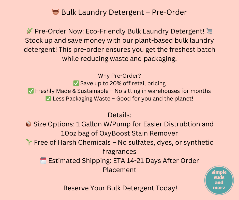 Laundry Detergent Bundle - Preorder/Bulk